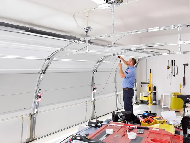 Garage door cable repair service by Broadview Heights Garage Door Repair in Broadview Heights