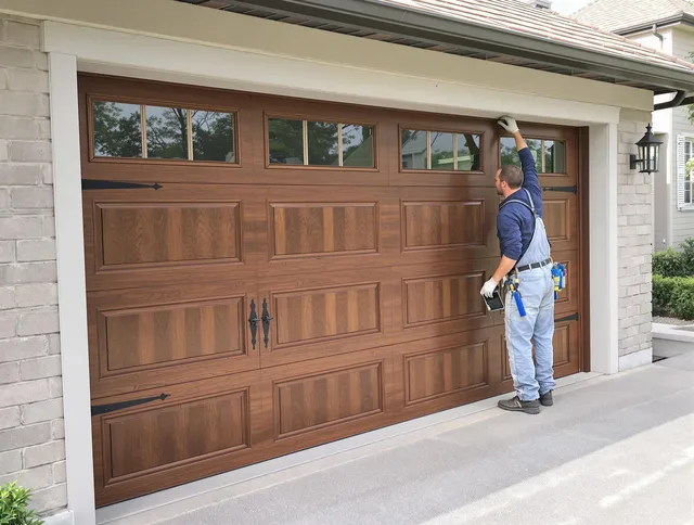 Custom garage door showcase by Broadview Heights Garage Door Repair in Broadview Heights