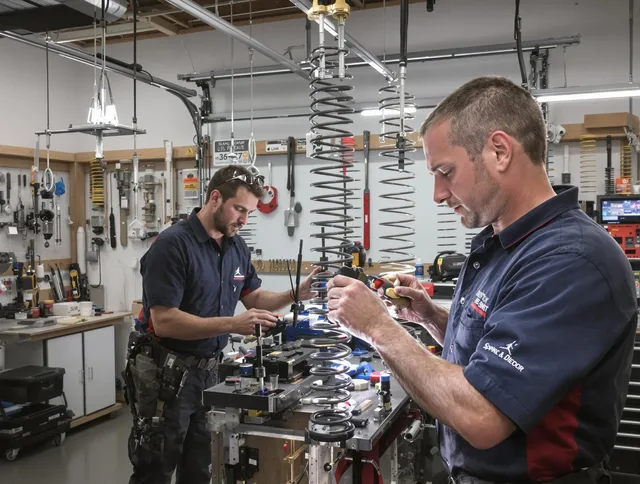 Garage door spring repair service by Broadview Heights Garage Door Repair in Broadview Heights