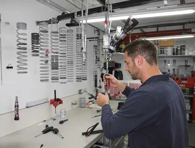 Broadview Heights Garage Door Repair safety certified technician performing precision spring replacement in Broadview Heights